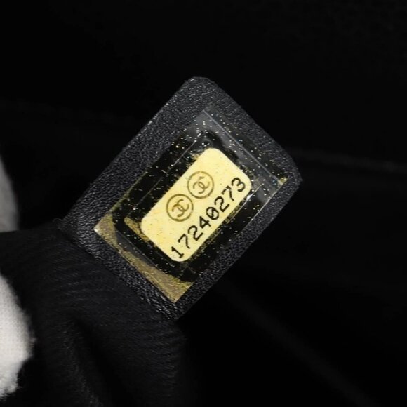 CHANEL Matelasse COCO Mark Chain Bag Grained Calf Skin Black Silver CC Auth ... - Picture 10 of 16